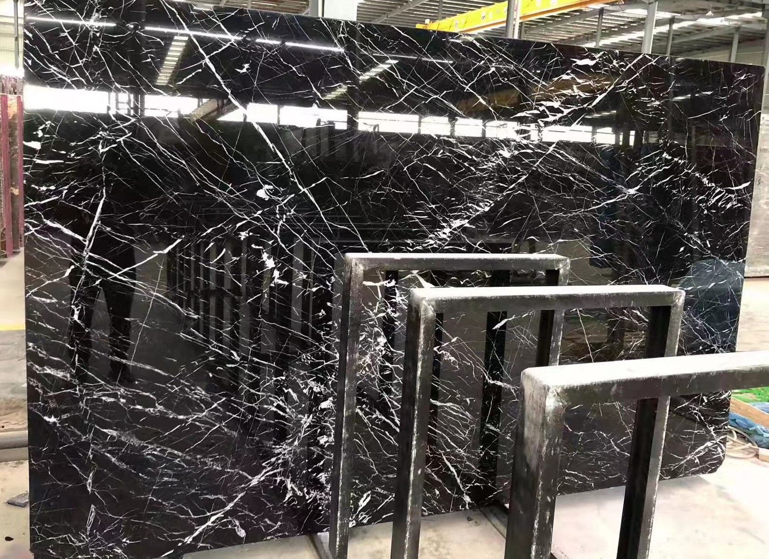 countertop engineered stone black with white veins