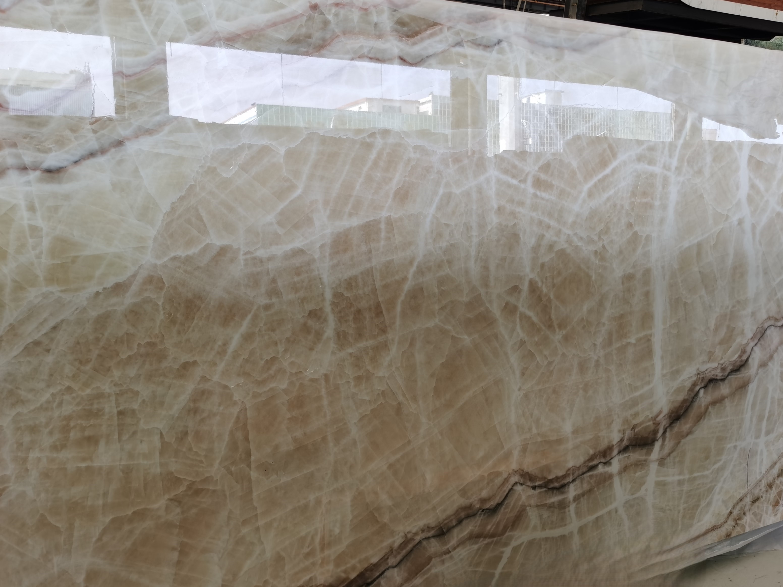 Pear Sugar Honey Onyx Slab