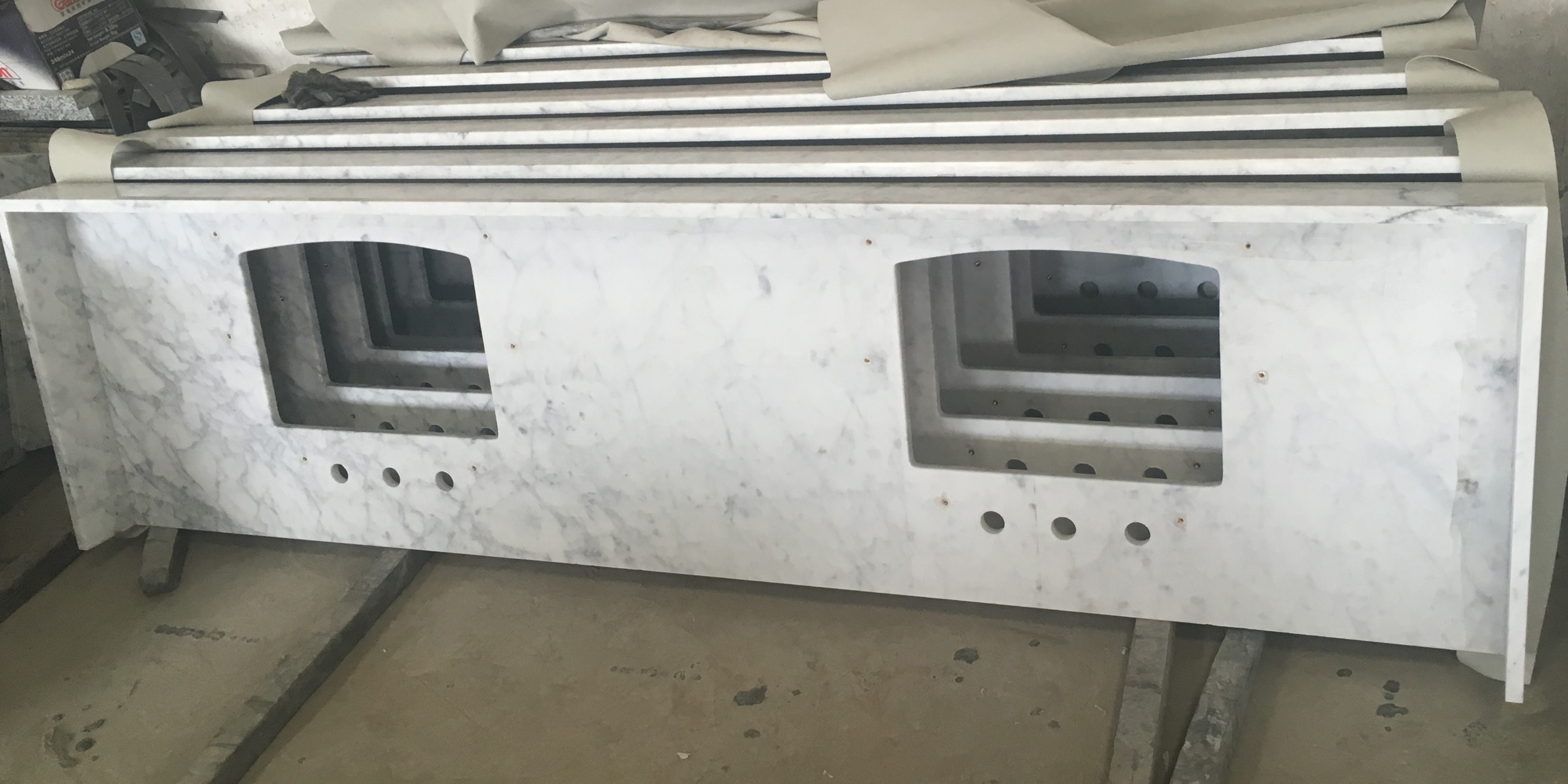 white carrara marble countertop