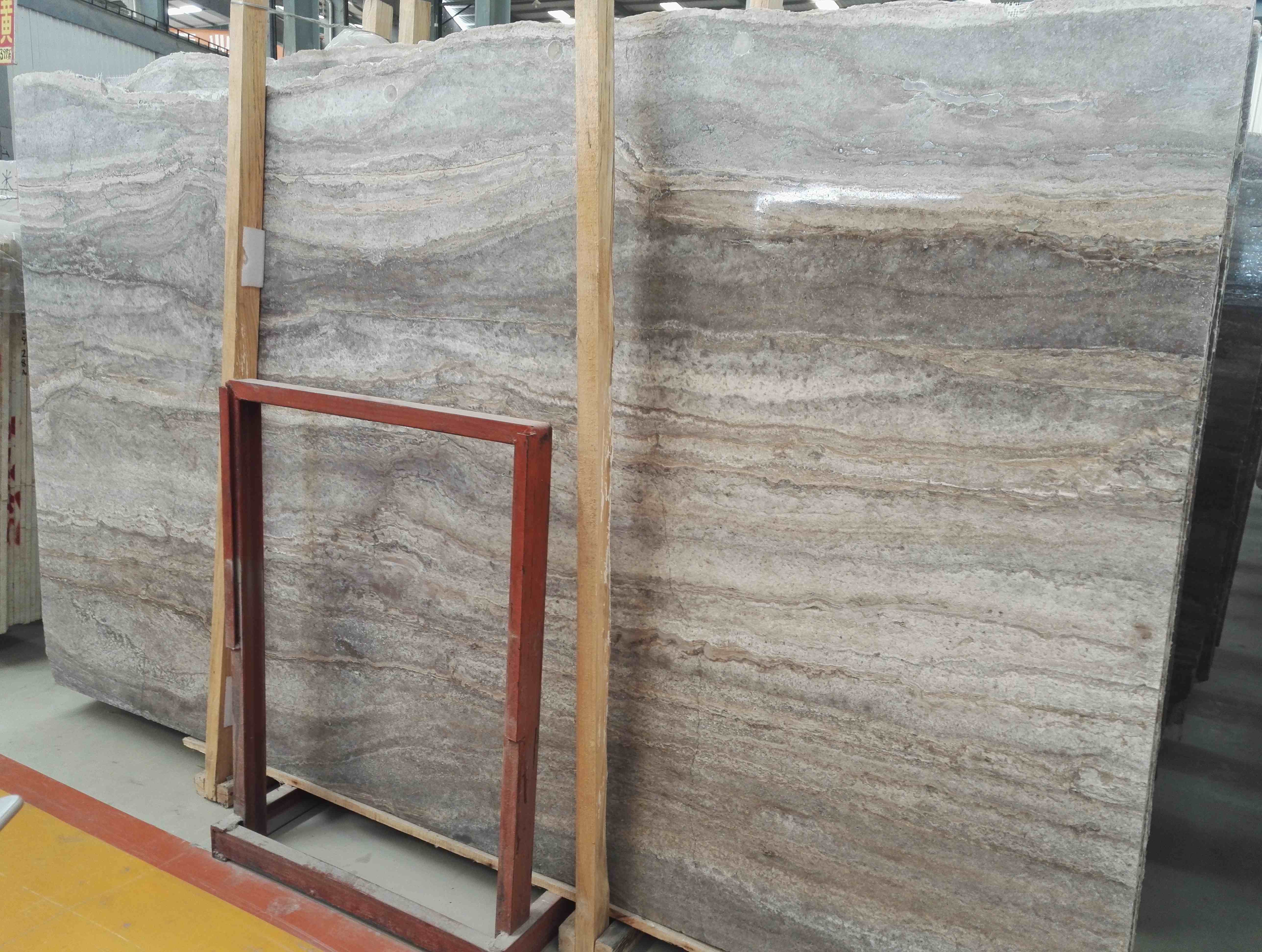 silver travertine marble texture