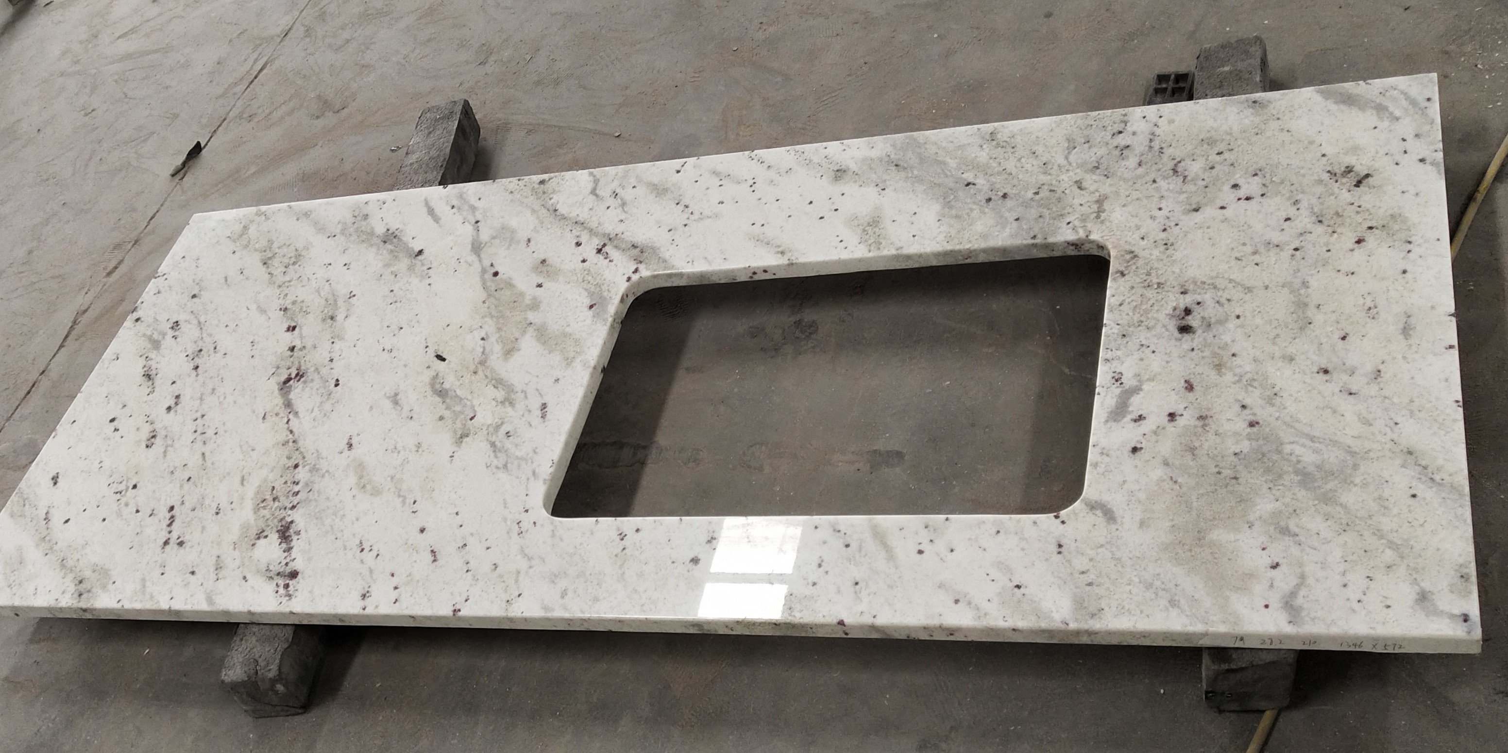 andromeda white granite kitchen