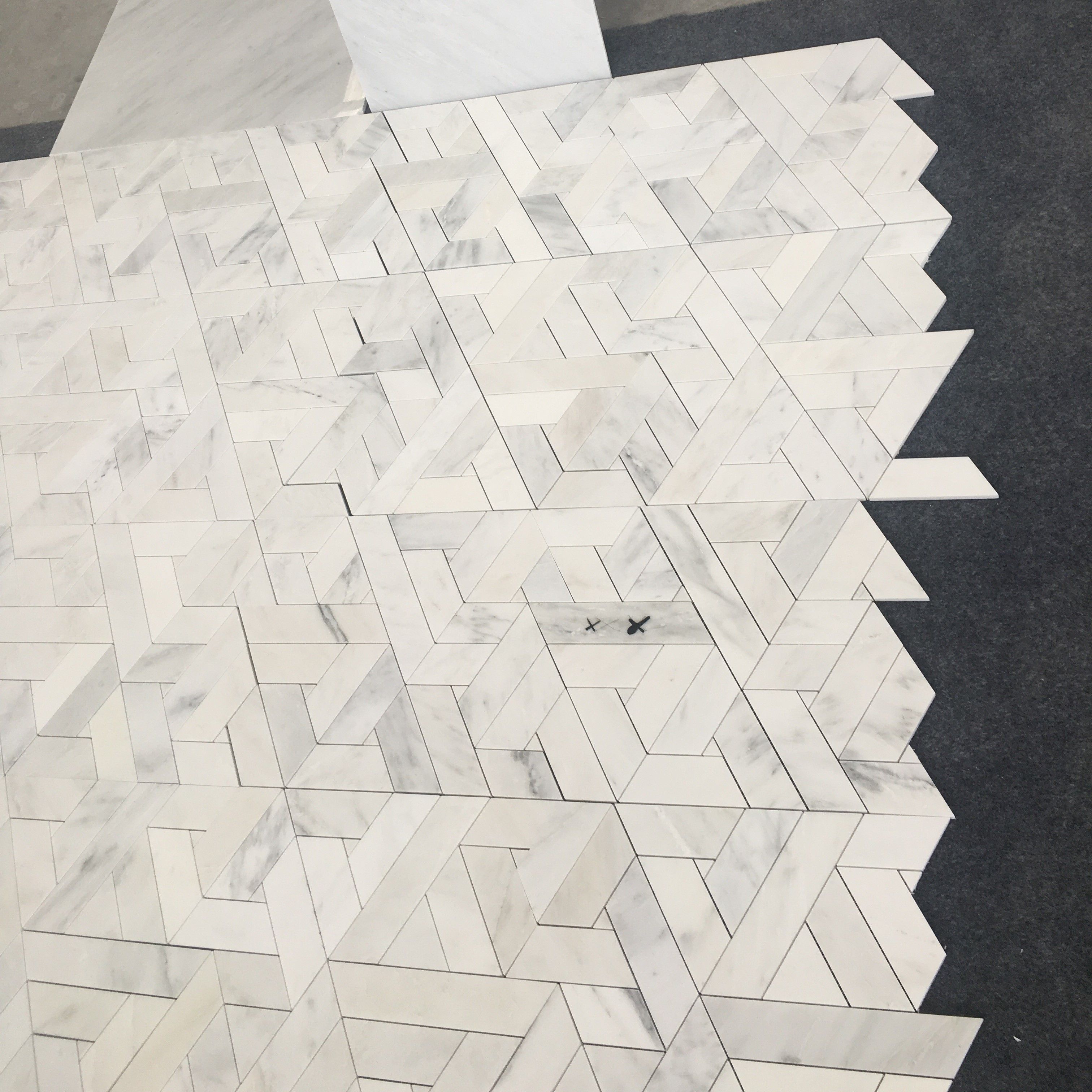 marble mosaic hexagon tile