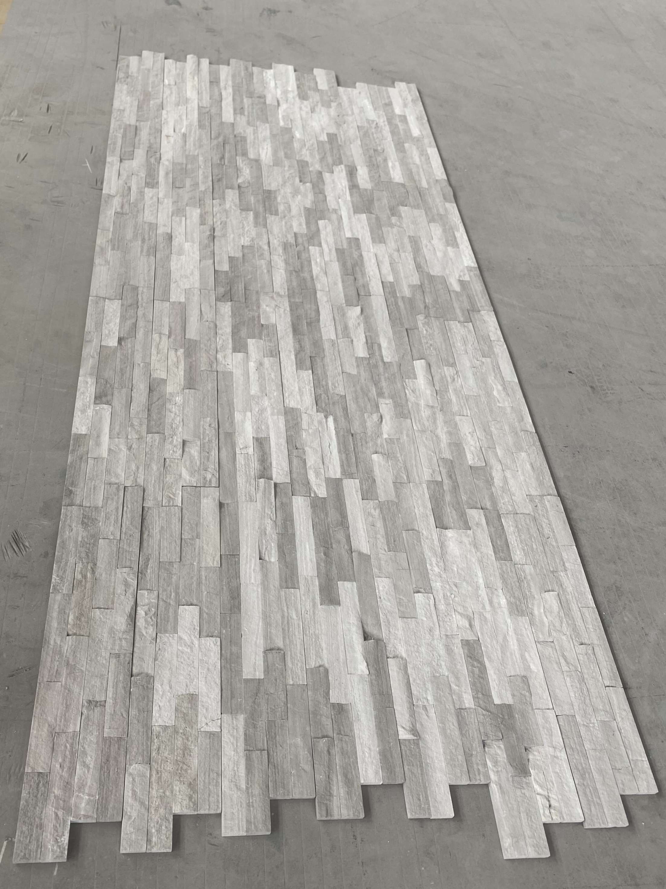 Wooden White Natural Splitface Culture Marble for Wall