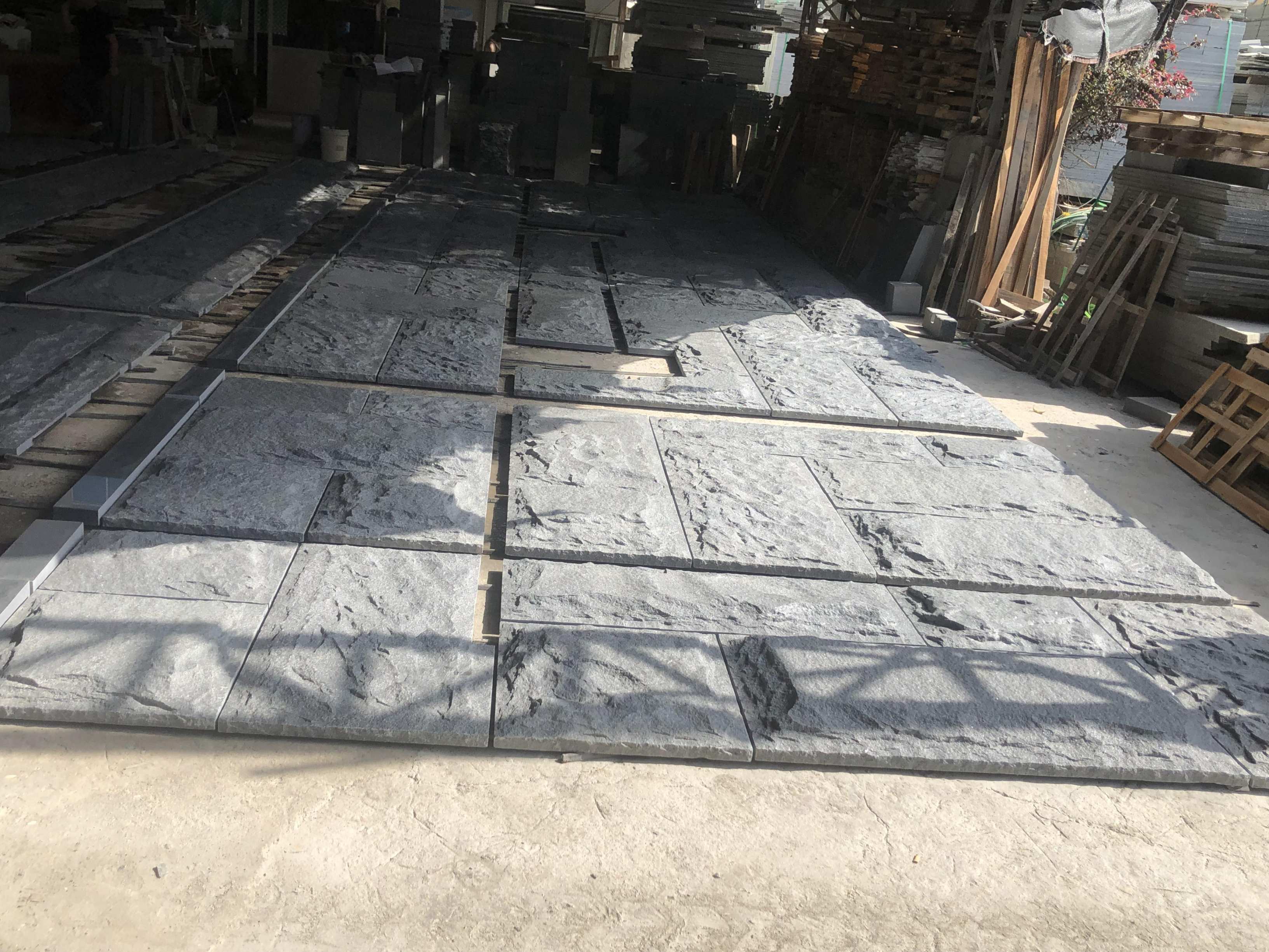 mushroom stone wall tiles