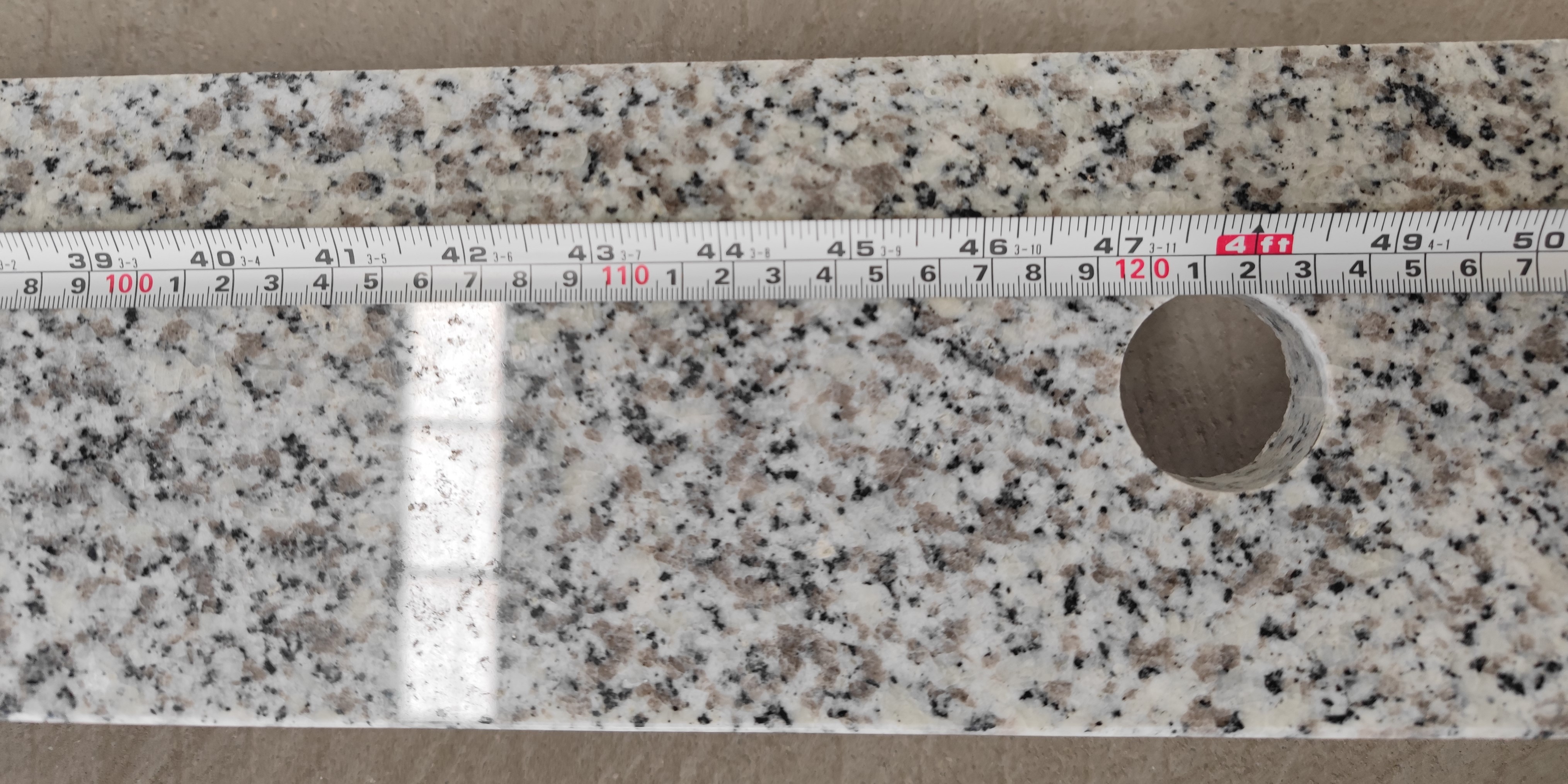 white granite worktop
