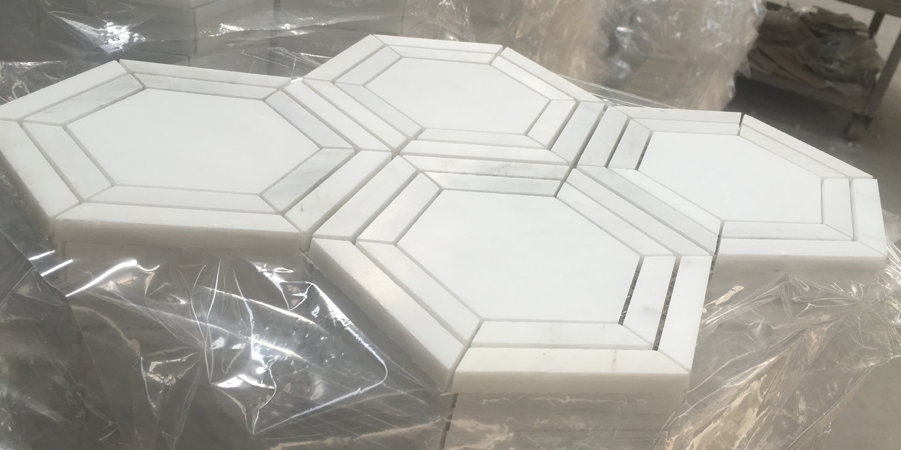 hexagon mosaic tile patterns