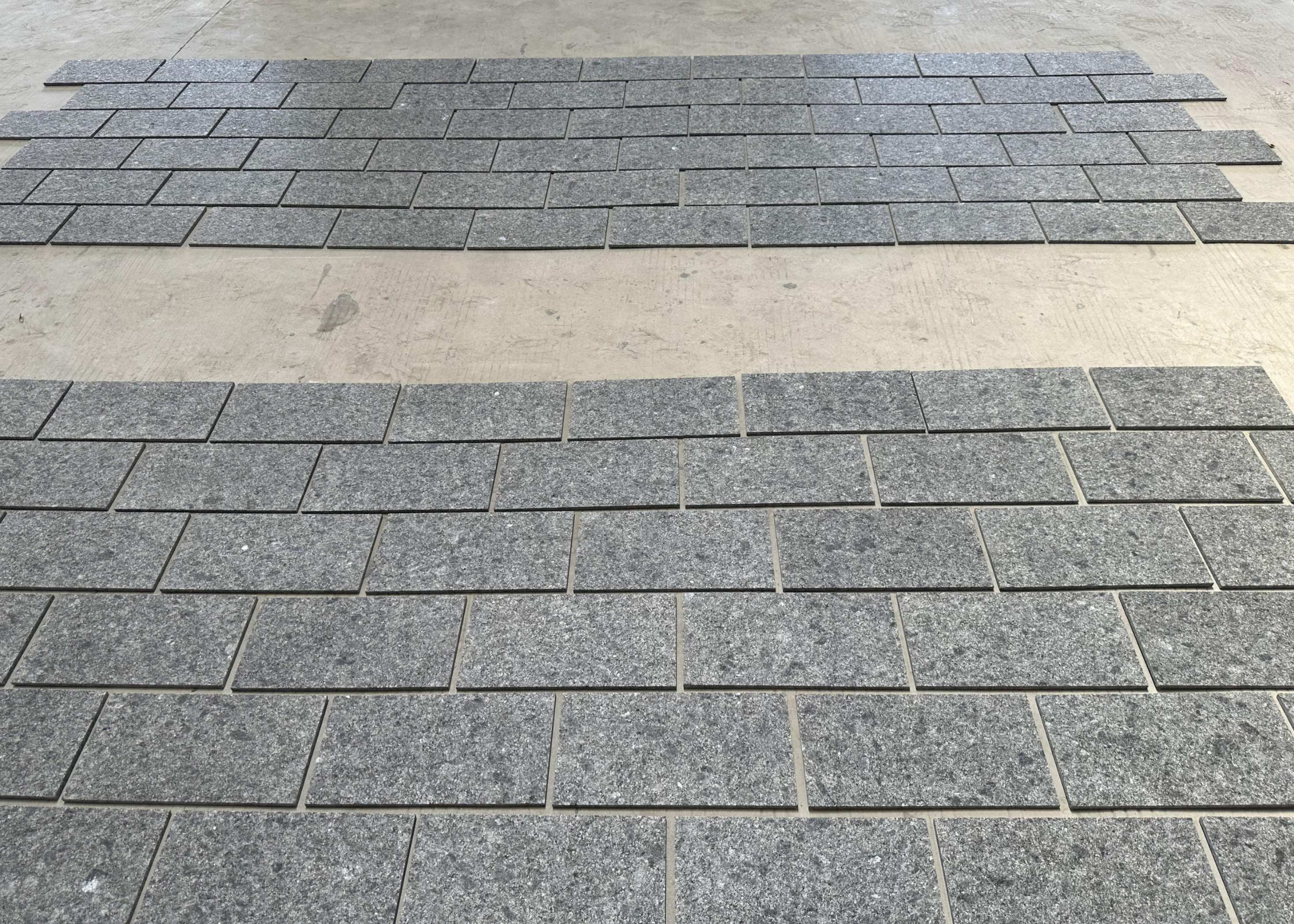 steel grey flamed granite wall, honed steel grey granite