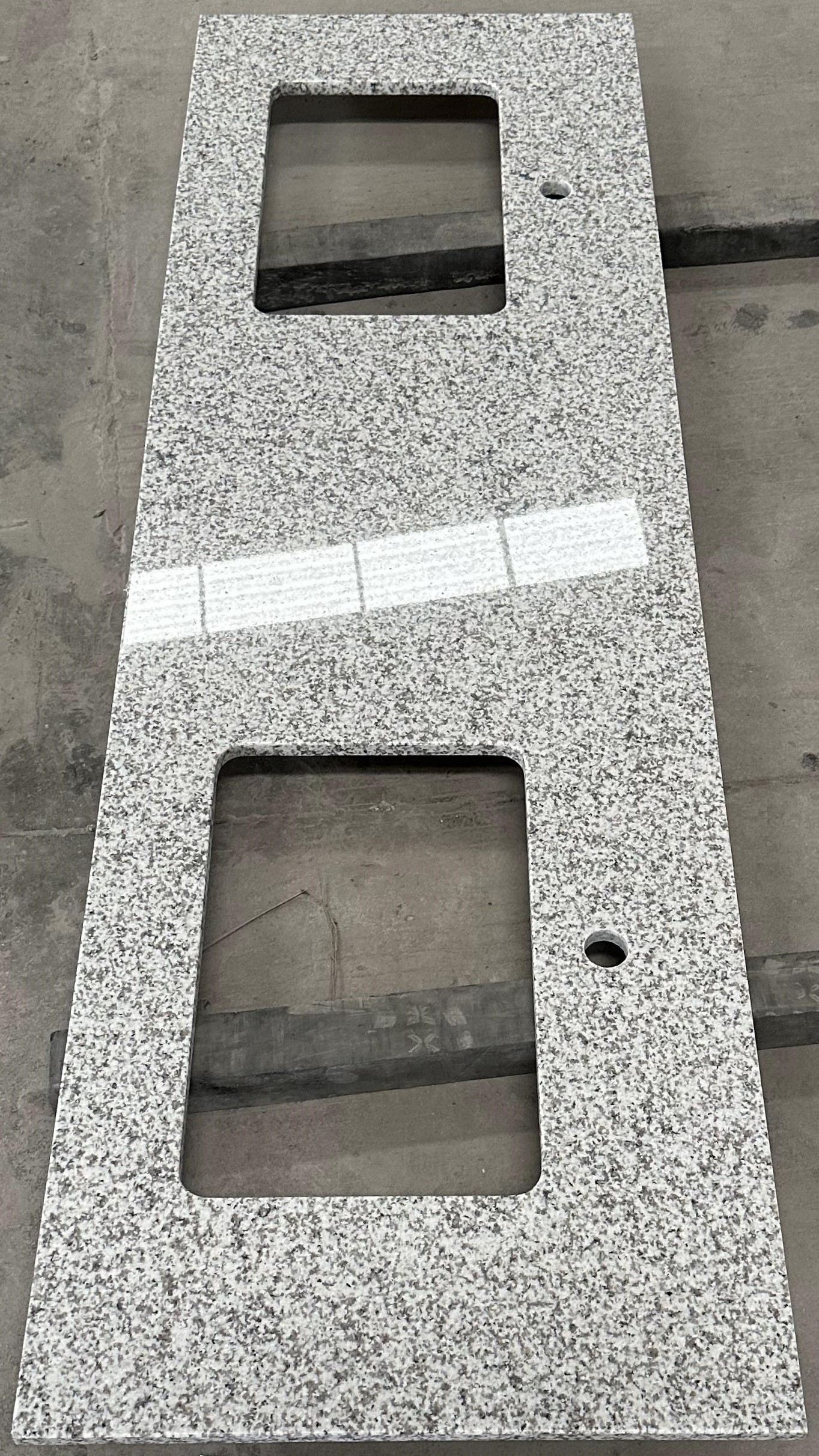 white sparkle granite bathroom top