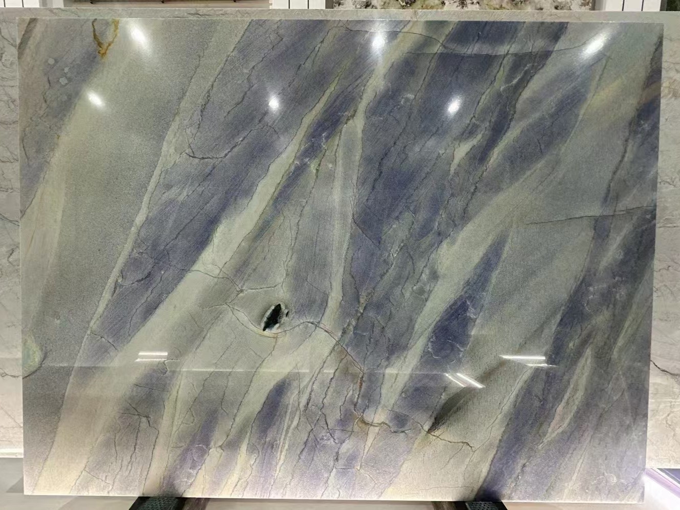 blue slab stone