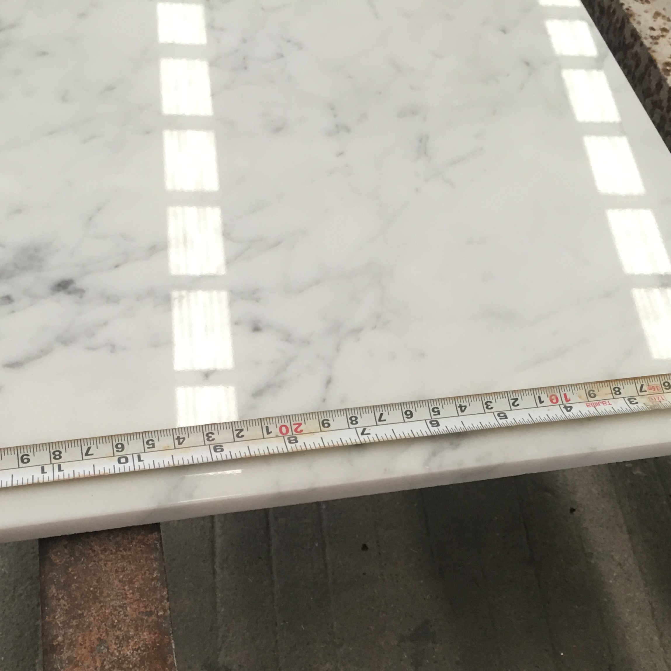 carrara white polished marble tile 12x24