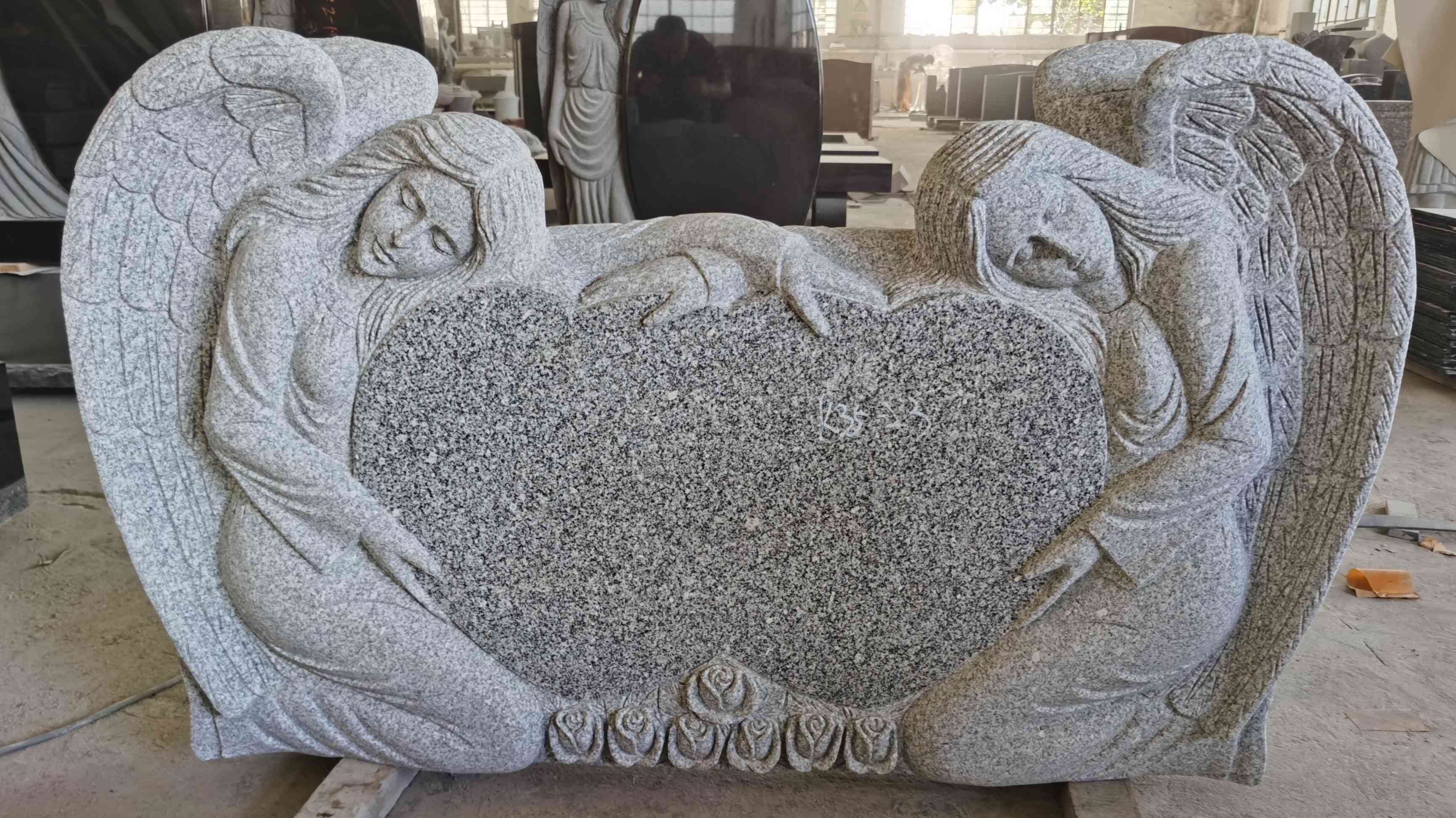 angel granite headstones