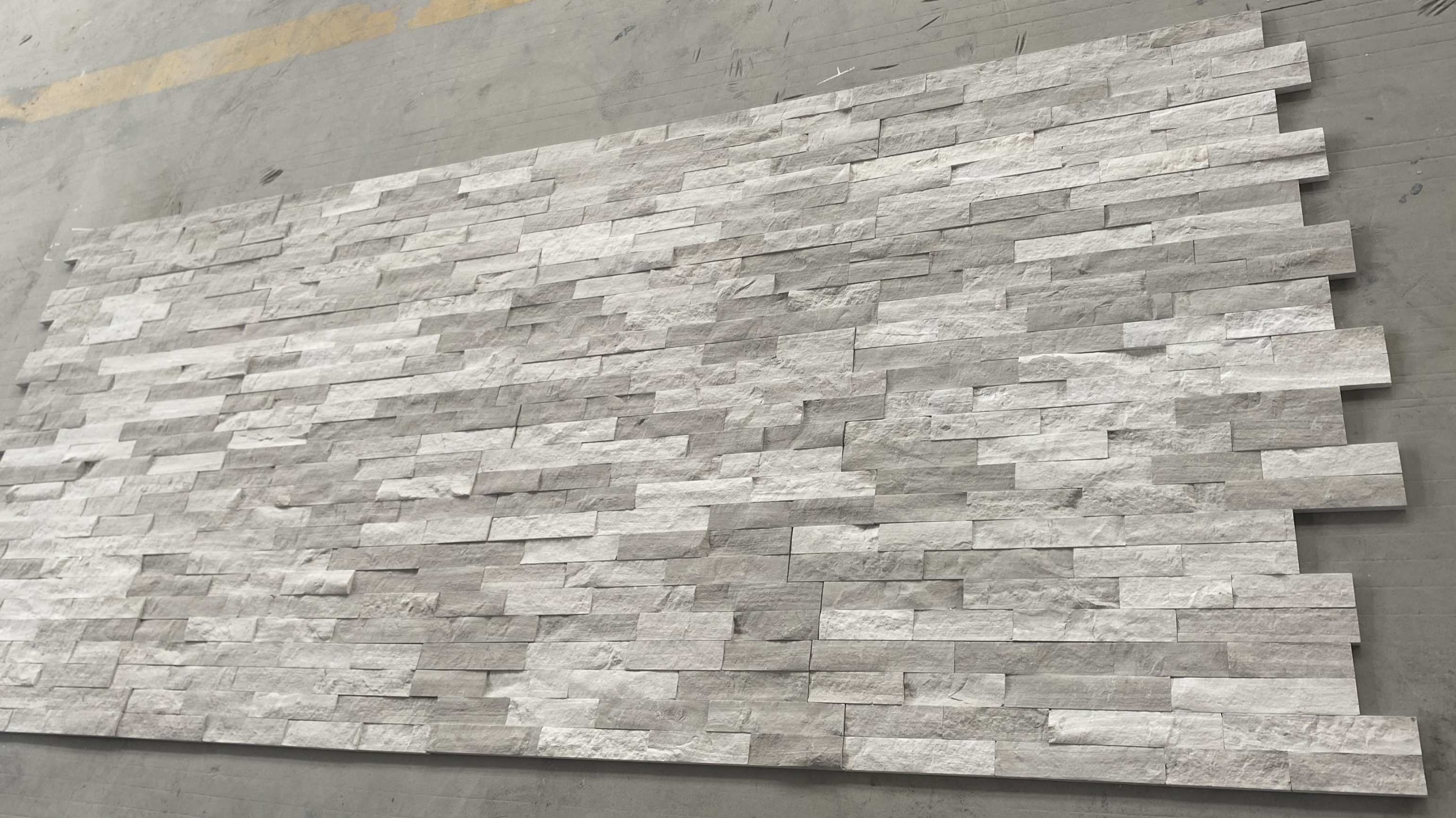 Wooden White Natural Splitface Culture Marble for Wall