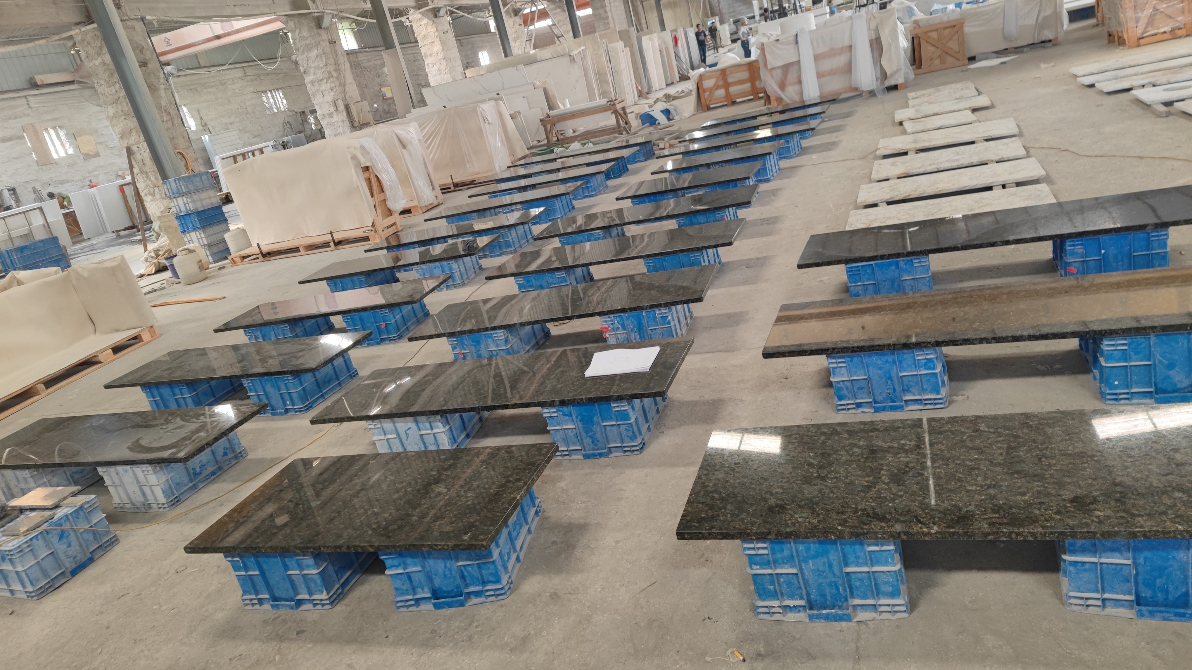 black granite countertop