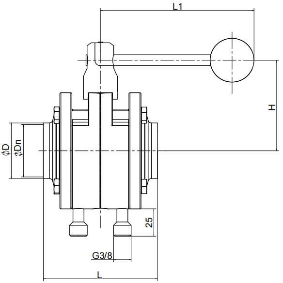 Hygienic mixproof butterfly valves, Hygienic mixproof manual butterfly valves, Sanitary mixproof butterfly valves, sanitary valves, hygienic valves, SS valves