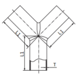 Sanitary stainless steel weld tees, Hygienic stainless steel weld tees, Sanitary weld tees, sanitary fittings, hygienic fittings, SS fittings
