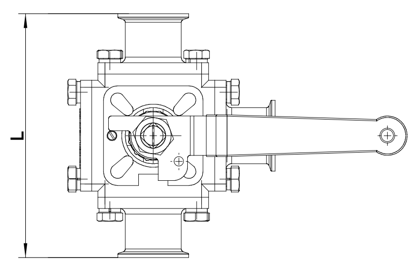 Sanitary non-retention 3-way ball valves, Sanitary non-retention 3-way ball valves, Sanitary non-retention 3-way ball valves, sanitary valves, hygienic valves, SS valves