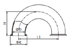 Sanitary clamp elbows, Hygienicclamp elbows, Sanitary SS clamp elbows, sanitary fittings, hygienic fittings, SS fittings