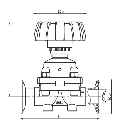 Aseptic diaphragm valves, Sanitary aseptic diaphragm valves for sterile applications, Pharmaceutical diaphragm valves, sanitary valves, hygienic valves, SS valves