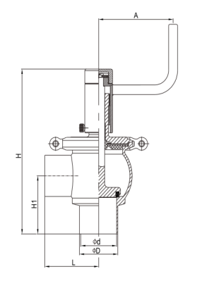 Sanitary single seat diverter valves, Manual single seat valves, Hygienic SS diverter valves, sanitary valves, hygienic valves, SS valves