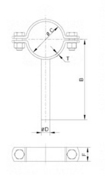 Pipe holders, SS Pipe holders, sanitary fittings, hygienic fittings, SS fittings