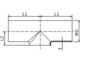 Sanitary stainless steel weld tees, Hygienic stainless steel weld tees, Sanitary weld tees, sanitary fittings, hygienic fittings, SS fittings