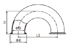 Sanitary clamp elbows, Hygienicclamp elbows, Sanitary SS clamp elbows, sanitary fittings, hygienic fittings, SS fittings