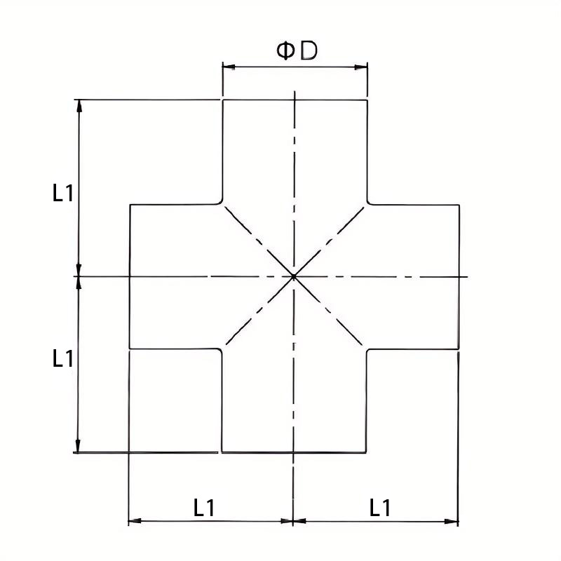Hygienic weld crosses, Sanitary weld crosses, Hygienic SS weld crosses, sanitary fittings, hygienic fittings, SS fittings