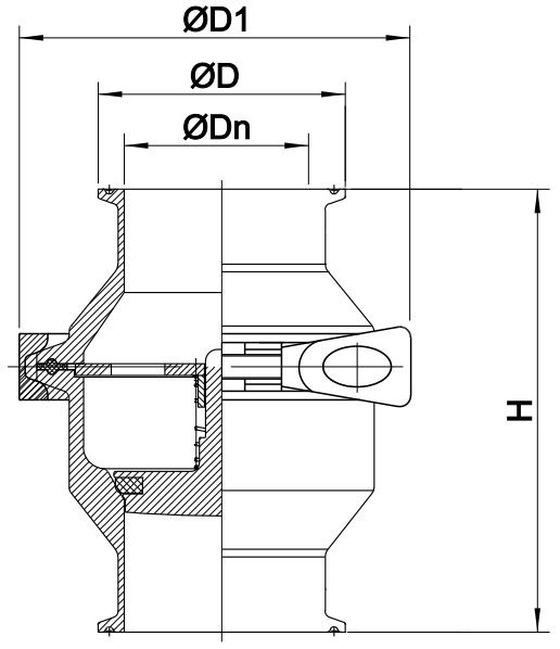 Hygienic check valves, Sanitary check valves, Hygienic stainless steel check valves, sanitary valves, hygienic valves, SS valves
