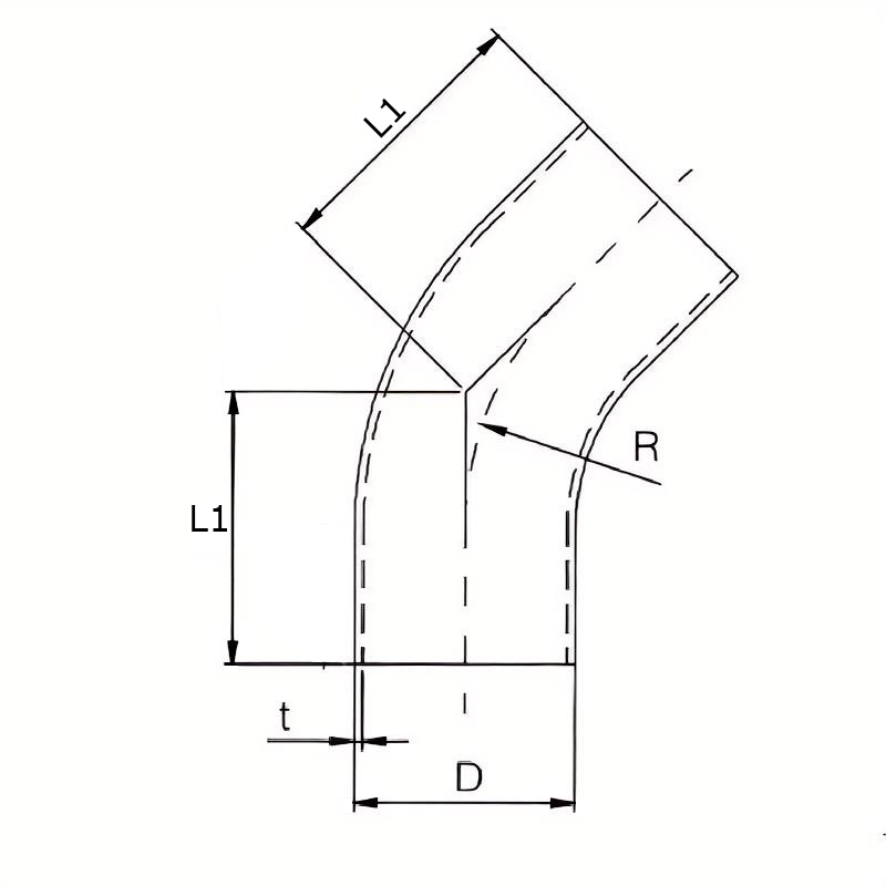 Sanitary stainless steel weld bends, Hygienic stainless steel weld bends, Sanitary weld bends, sanitary fittings, hygienic fittings, SS fittings