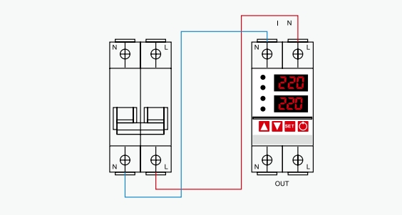 Overvoltage and Undervoltage Protector Wiring diagram