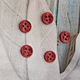mens white linen button down shirt