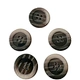 Fake horn buttons are an imitation of traditional horn buttons that are made from animal horns.