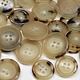 Natural 4-holes buffalo horn button