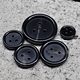 black horn button