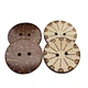 Coco button, derived from coconut shells, are natural and sustainable fasteners that bring a tropical flair to garments.