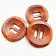 Bring your clothing designs to life with 23mm custom wide edge wooden buttons