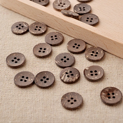 4 holes button
