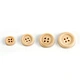 Vintage wood buttons are classic fasteners that exude rustic charm and timeless appeal.