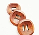 Bring your clothing designs to life with 23mm custom wide edge wooden buttons
