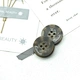 black fancy button