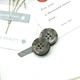 black fancy button