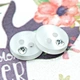 Rhinestone 2-hole 18L plastic buttons buttons for clothing
