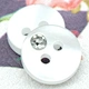 Rhinestone 2-hole 18L plastic buttons buttons for clothing