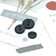 black suit buttons