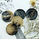 faux horn button