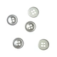White plastic buttons are a common and practical choice in the world of fashion and garment - making.