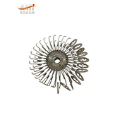 Spring loaded titanium disc