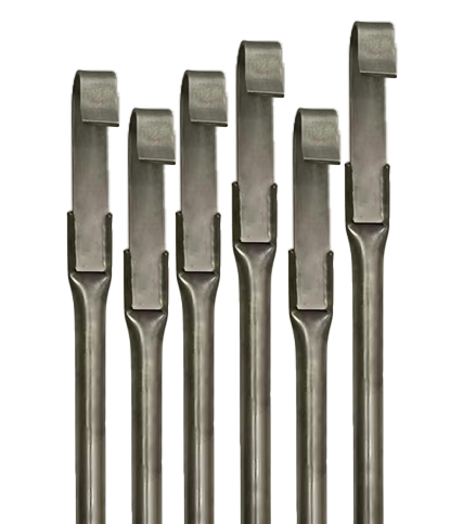 Titanium hook conductive rod