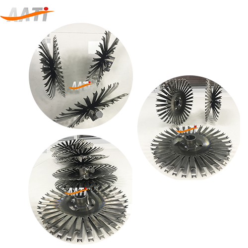 Titanium disc double teeth