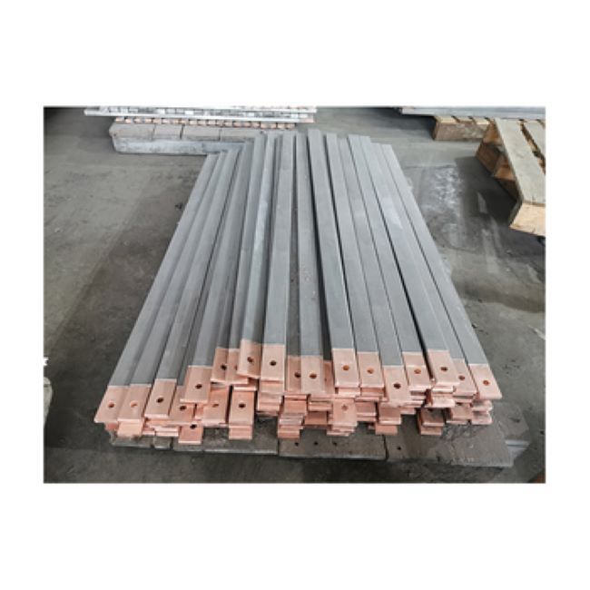Titanium clad copper flat